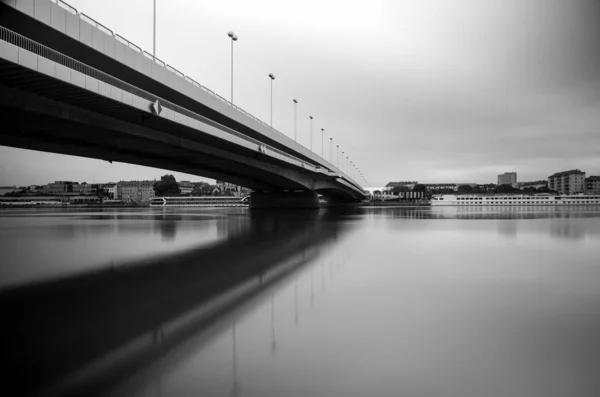 Мост Рейхсбрук Через Дунай Вене Австрия — стоковое фото