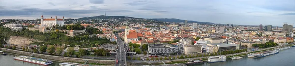 Vista Aérea Del Centro Bratislava Eslovaquia — Foto de Stock