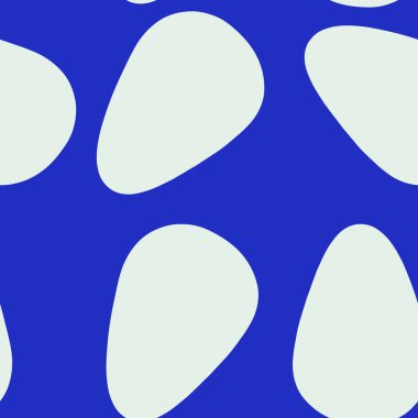 seamless pattern with white eggs on blue background. Easter eggs. Easter concept. Christian symbol. Print, packaging, wallpaper, textile, fabric design