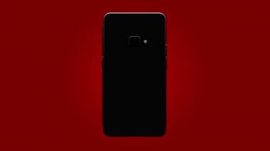 Akıllı telefonlar, cep telefonları, arka. Model Yukarı. 3d Hazırlama