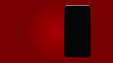 Akıllı telefonlar, cep telefonları, arka. Model Yukarı. 3d Hazırlama