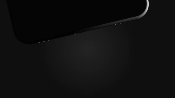 Smartphone, téléphone portable, retour. Maquette-toi. 3D Render. Vidéo 