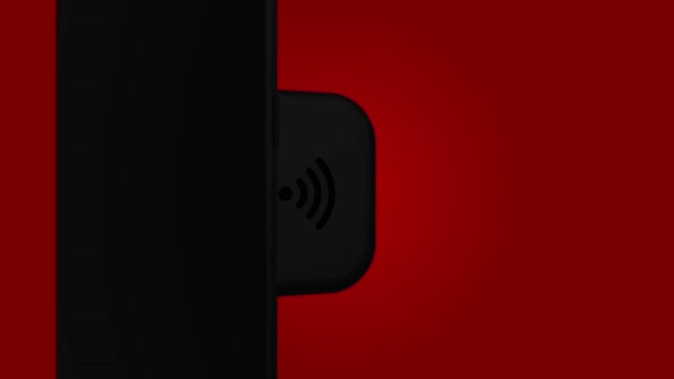 Smartphone, téléphone portable, retour. 3D Render. Charge sans fil 