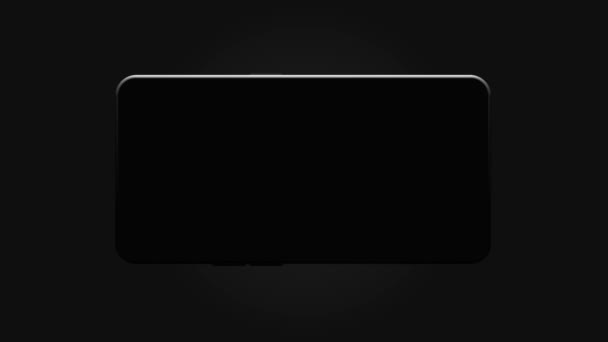 Smartphone Telemóvel Voltar Mock Render Vídeo — Vídeo de Stock