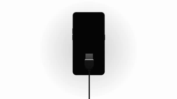 智能手机收费 Smartphone Charge 3D渲染 — 图库视频影像