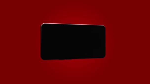 Smartphone, téléphone portable, retour. 3D  