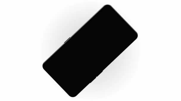 Smartphone, téléphone portable, retour. Maquette-toi. 3D Render. Vidéo 