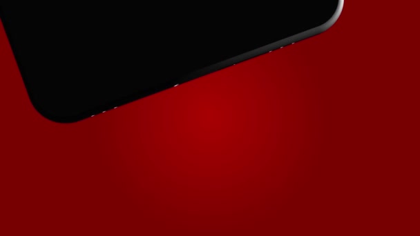 Smartphone, téléphone portable, retour. Maquette-toi. 3D Render. Vidéo 