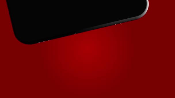 Smartphone, téléphone portable, retour. Maquette-toi. 3D Render. Vidéo 