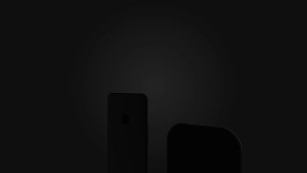 Smartphone, téléphone portable, retour. 3D Render. Charge sans fil 