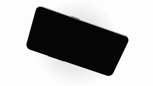 Smartphone, téléphone portable, retour. Maquette-toi. 3D Render. Vidéo 