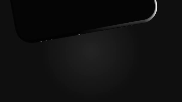 Smartphone, téléphone portable, retour. Maquette-toi. 3D Render. Vidéo 