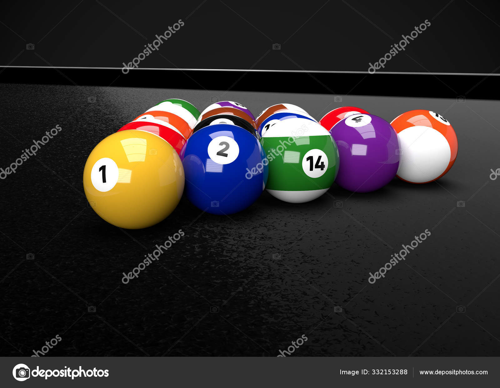 Bolas De Bilhar Para Bilhar Americano. Bolas De Bilhar. Pirâmide Billiard  Snooker. Piscina Americana. Jogo De Bilhar Na Mesa. Foto de Stock - Imagem  de esferas, esporte: 251984794