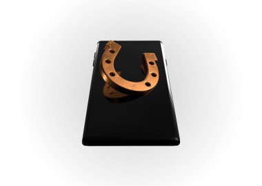 Slot Machine Online Casino Mobil Telefon Oyun 3d Render. At nalı.