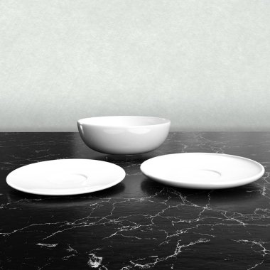  Masada boş seramik tabaklar