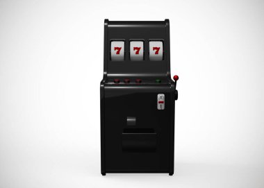 Slot Makinası 3d Render. Kumarhane