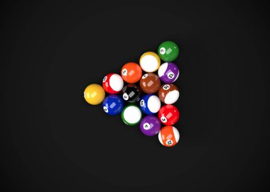 Bilardo masası. Bilardo topları, bilardo