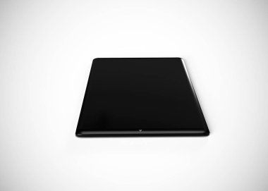 Tablet Siyah 3d Resim, illüstrasyon 