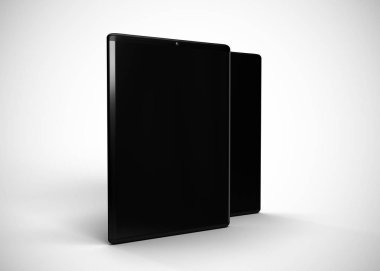 Tabletler Siyah 3d Hazırlama, bilgisayarlar