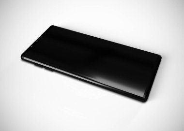 Akıllı telefon, cep telefonu, geri dönüş. Model Yukarı. 3d Hazırlama