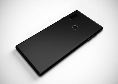 Akıllı telefon, cep telefonu, geri dönüş. Model Yukarı. 3d Hazırlama