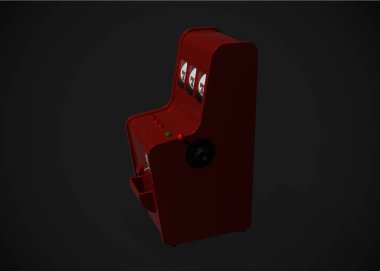 Slot Makinası 3d Render. Kumarhane