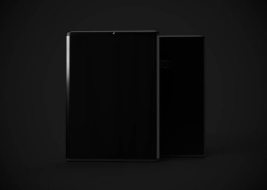 Tabletler Siyah 3d Hazırlama, bilgisayarlar