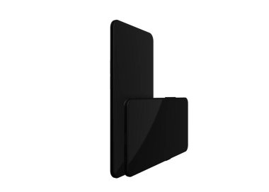Akıllı telefonlar, cep telefonları, arka. Model Yukarı. 3d Hazırlama