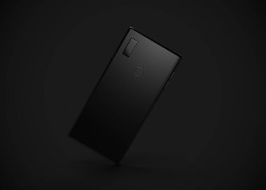 Akıllı telefon, cep telefonu, geri dönüş. Model Yukarı. 3d Hazırlama
