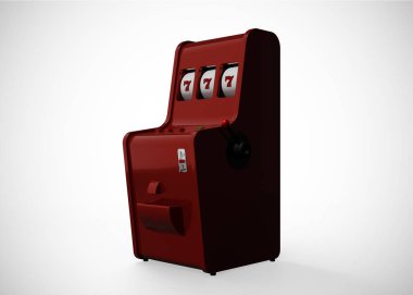 Slot Makinası 3d Render. Kumarhane