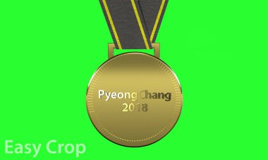 Altın madalyalar Pyeongchang Kış Olimpiyatları 3d
