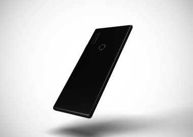 Akıllı telefon, cep telefonu, geri dönüş. Model Yukarı. 3d Hazırlama