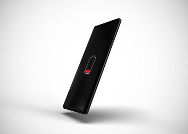 Akıllı telefon, cep telefonu, geri dönüş. Model Yukarı. 3d Hazırlama