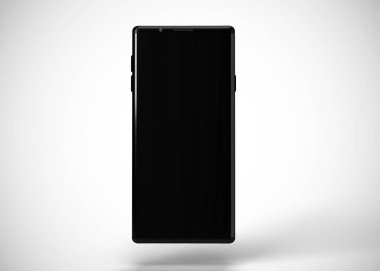 Akıllı telefon, cep telefonu, geri dönüş. Model Yukarı. 3d Hazırlama