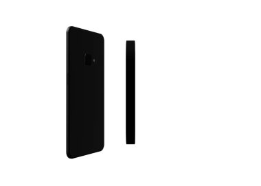 Akıllı telefon, cep telefonu, geri dönüş. Model Yukarı. 3 boyutlu görüntüleme. Kablosuz Şarj Aracı