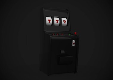 Slot Makinası 3d Render. Kumarhane