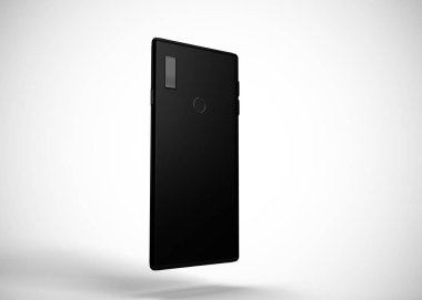 Akıllı telefon, cep telefonu, geri dönüş. Model Yukarı. 3d Hazırlama