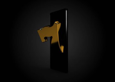 Slot Makinesi Çevrimiçi Kumarhane Mobil Telefon Oyunu 3d Render