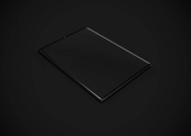Tablet Siyah 3d Hazırlama, bilgisayar