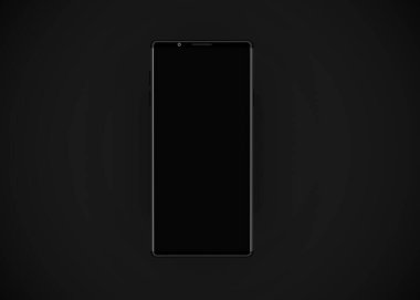 Akıllı telefonlar, cep telefonları, arka. Model Yukarı. 3d Hazırlama