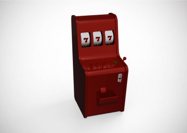 Slot Makinası 3d Render. Kumarhane