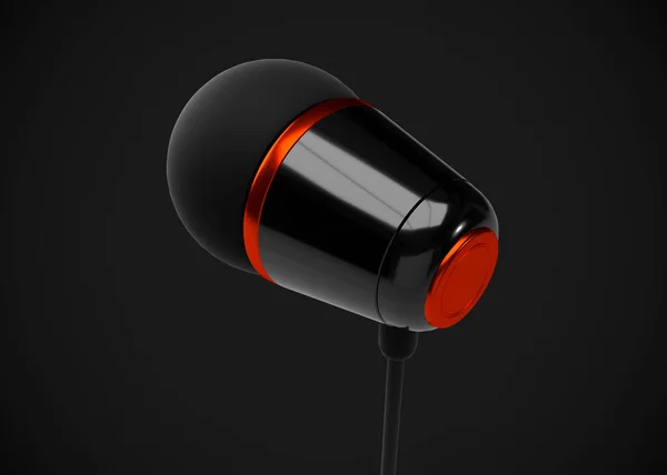 Hörlurar Ear Earphone3D Render — Stockfoto