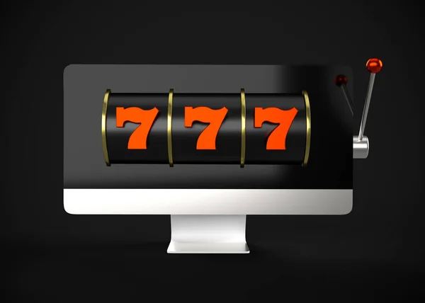 Online Casino Game Render Zeven Tekens — Stockfoto