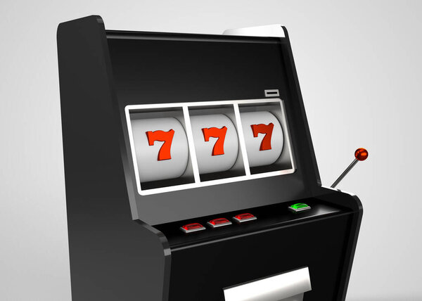 Slot Machine 3D Render