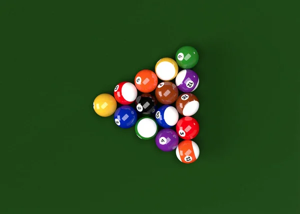 Table Billard Boules Billard Piscine — Photo