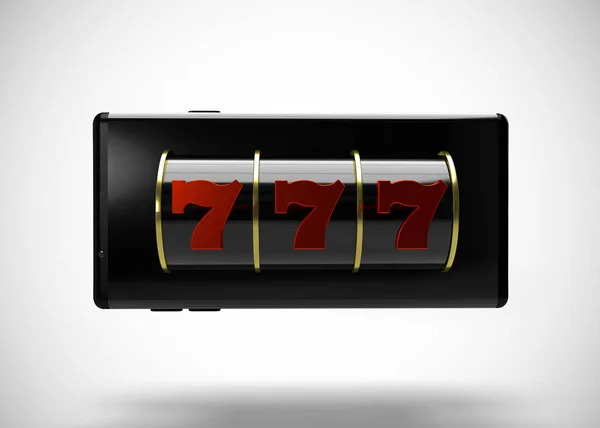Slot Machine Render 777 Sign — ストック写真