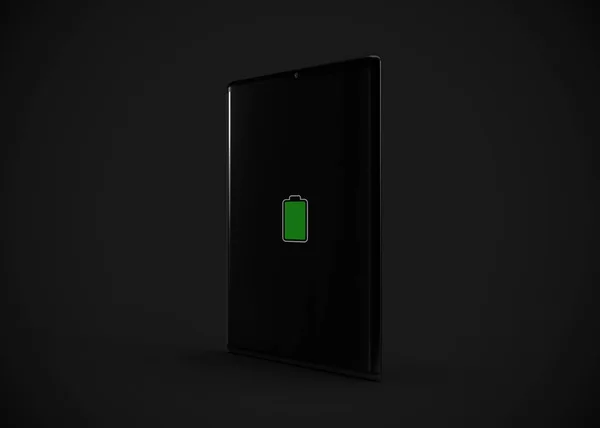 Tablet Black Render Komputer — Stok Foto