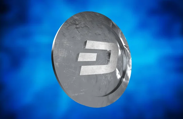 Dash Coin Cryptocurrency Render — Stock Fotó