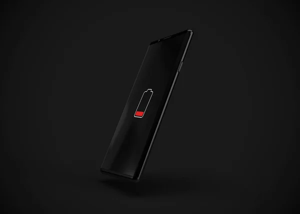 Akıllı telefon, cep telefonu, geri dönüş. Model Yukarı. 3d Hazırlama
