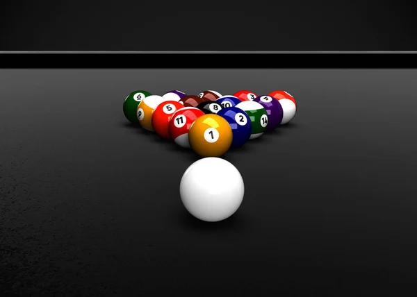 Billiard Table Billiard Balls Pool — 스톡 사진